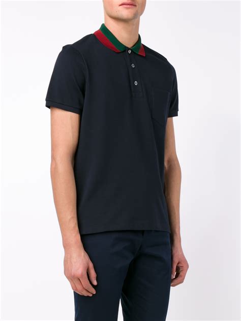 fake gucci polo shirt free shipping|gucci navy striped polo shirt.